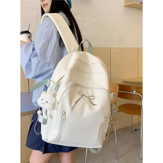 书包初中女生2026新款高中生简约风女肩包大容量双肩包背包高颜值 商品图1