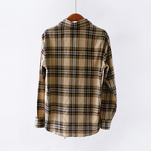 「自」全新升级【铂金会员211/天猫279/差价68】(21842)洛诗琳复古老钱时髦格纹衬衫2026春季新款气质通勤可拆卸蝴蝶结系带百搭长袖衬衫 商品图4