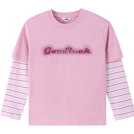 男女童圆领长袖针织衫春季新款安奈儿童装EM611743 商品图5