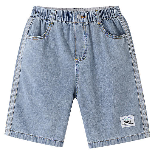 男童全腰牛仔中裤夏季新款安奈儿童装EB626568 商品图6