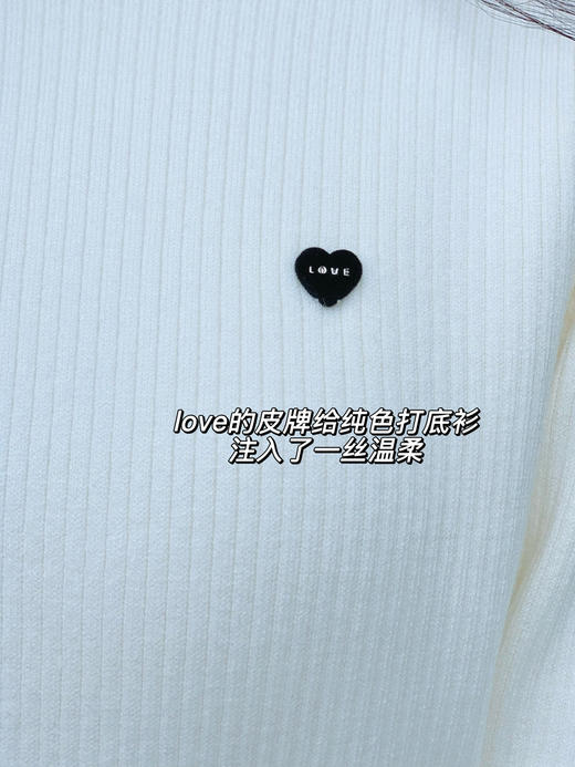 【百图lulu定制】【暖气针织衫】内复核貂绒  爱心皮牌  半高领 针织衫 商品图2