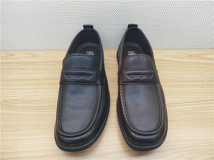 豪行春季新款13173205纯皮真皮商务休闲男鞋皮鞋单鞋