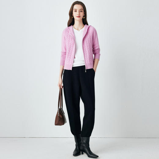 【咕咕同款】PALUOPO/PL连帽拉链女衫ET255022R/约重320g帕罗 商品图1