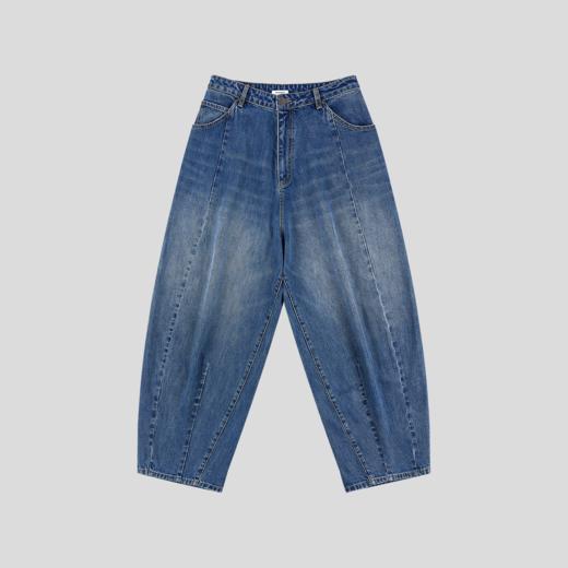 GOODBAI 916 EXPRESS 重色水洗宽松休闲气球廓形裤牛仔裤 商品图1