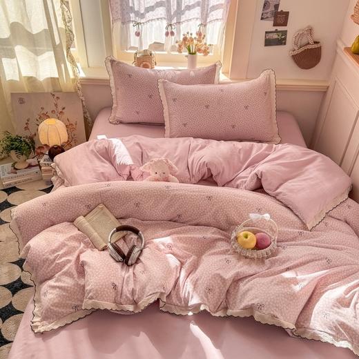 【YW】无忧购2026新款小清新云朵棉四件套A类仿棉云感纱花边小布袋（截单后3-5天开始发货) 商品图10