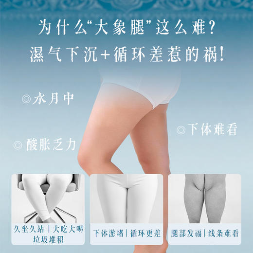 【会员专享 新品上新 】后辰苗岭黑姜腿贴：久坐族的“漫画腿”救星！一贴=燃烧+消月中+塑形+舒缓，黑姜直击顽固腿肉 商品图1