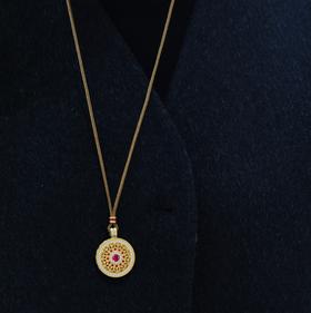 鸿运当头  好运常在 银镀金首饰 吊坠  （非质量问题 不退不换）