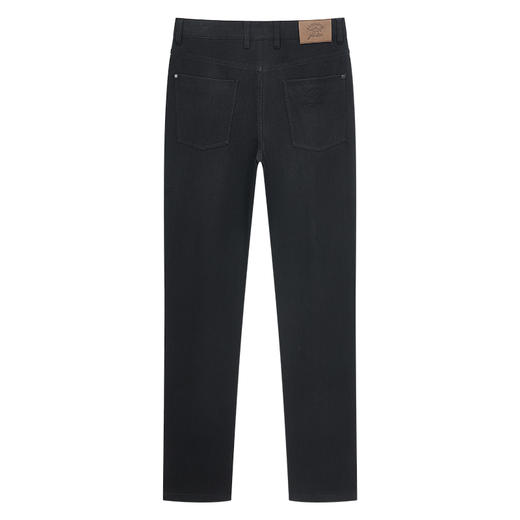 【莫代尔】德鲨夏新款黑色牛仔裤男青年直筒弹力裤子长裤 商品图1