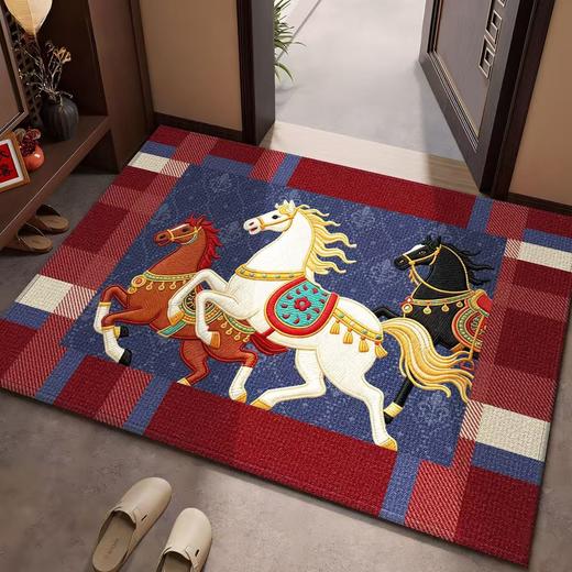 马年喜庆入户地垫进门大门口耐脏门垫2026新款门外易打理蹭土地毯 商品图1