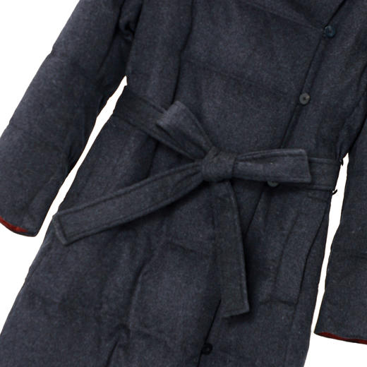 NANSONGSILK/NS羊毛绑带收腰气质加厚中长款鹅绒服547127南宋 商品图6