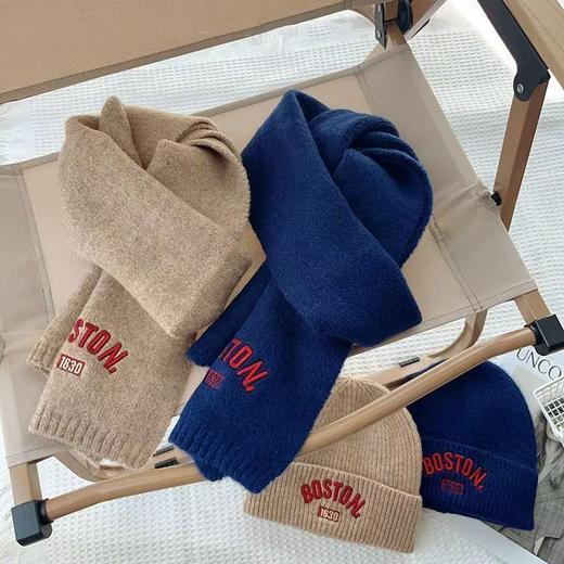 【新年款儿童帽子2件套】冬季秋冬季针织保暖套装男童宝宝女童韩版秋冬围巾毛线帽 商品图10