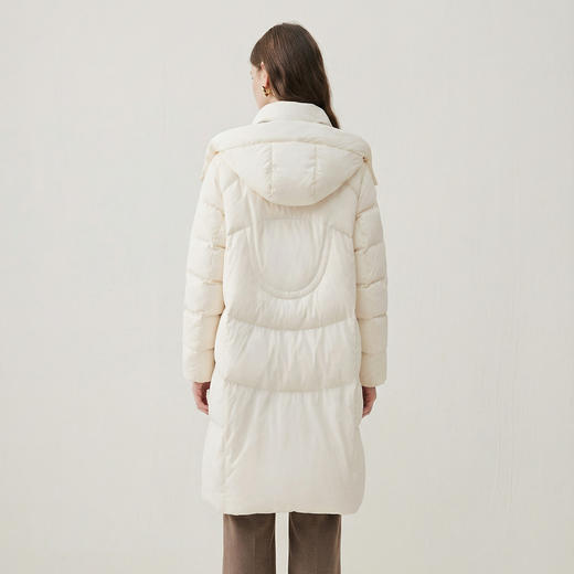 谜底加厚羽绒服女2025秋季新款气质长款连帽鸭绒面包服257MY8803 商品图2