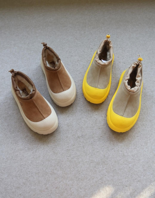 年复一年 哈！情侣段 小优 Tasman 暖羊毛 低帮&矮筒 小厚底 鞋 两款入 商品图0