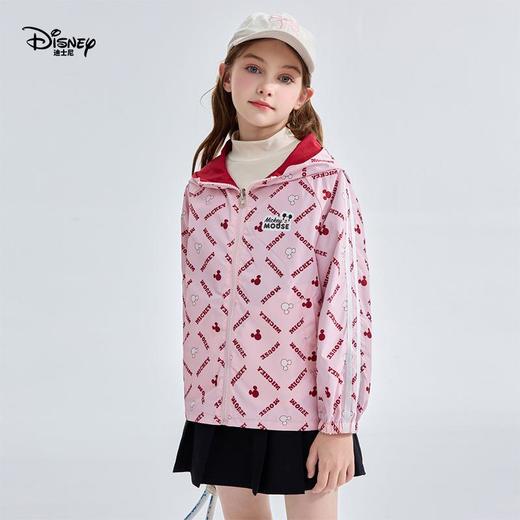 迪士尼童装女童外套2026新款春季双面穿连帽儿童上衣洋气中大童 商品图2