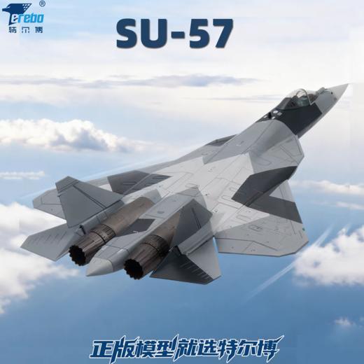 特尔博-新品 1:72苏57飞机模型合金仿真SU57隐身战斗机模型收藏摆件 商品图4