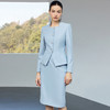 IWY/浅蓝色西装套裙女新款职业装气质显瘦美容院前台接待正装25CS937 商品缩略图0