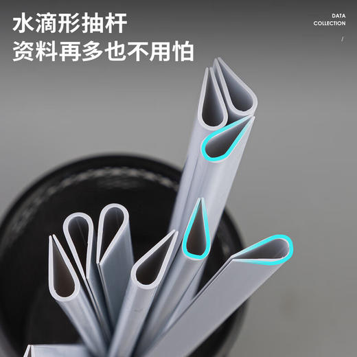 【DZ】得力抽杆夹5538-6mm白色(一个装) 10个起订 商品图2
