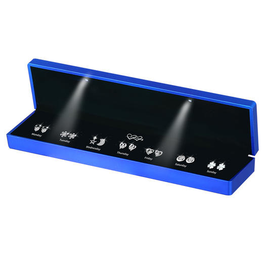 情人节好礼【一周耳钉礼盒❗我“钉”上你了】创意灯光个性设计，s925银一周耳钉礼盒套装情人节礼物送女友老婆实用特别有意义生日。rg 商品图4