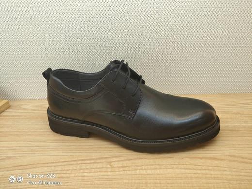 豪行男单鞋12366396牛皮系带平底商务皮鞋通勤百搭正装 商品图0