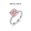 ShiningHouse[培育]  粉钻系列 18k金钻石戒指 粉钻垫形2克拉钻人工真钻人造钻石K金戒指时尚钻石女戒悦己送礼臻选【此商品不支持7天无理由退货退款】预计3日发货 商品缩略图2