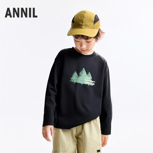 男童圆领长袖针织衫春季新款安奈儿童装EB611739 商品图2
