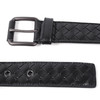 407396V46501000105 BOTTEGA VENETA 【格纹编织针扣】男士经典牛皮革3.5CM宽腰带皮带【尺码105】 商品缩略图2