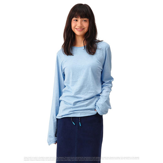 CryingCenter 竹节棉卷边堆量圆领长袖tee 哭喊中心 商品图0