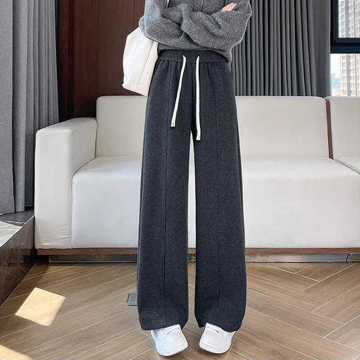 裁缝学苑AQ591毛呢糯米裤纸样女直筒垂感加绒阔腿裤子女装打版裁剪图纸 商品图4