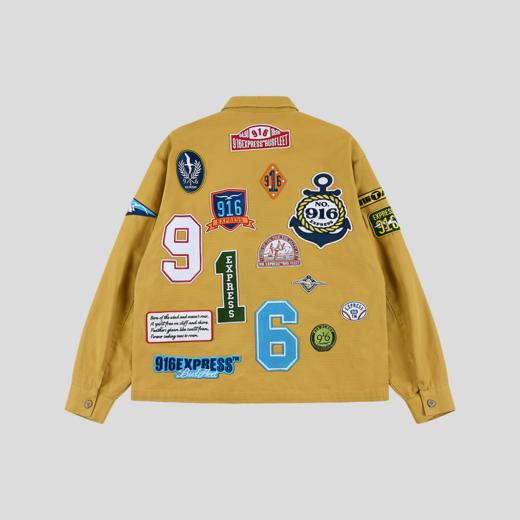 GOODBAI 916 EXPRESS 不规则做旧撞色工装夹克外套男女同款 商品图2