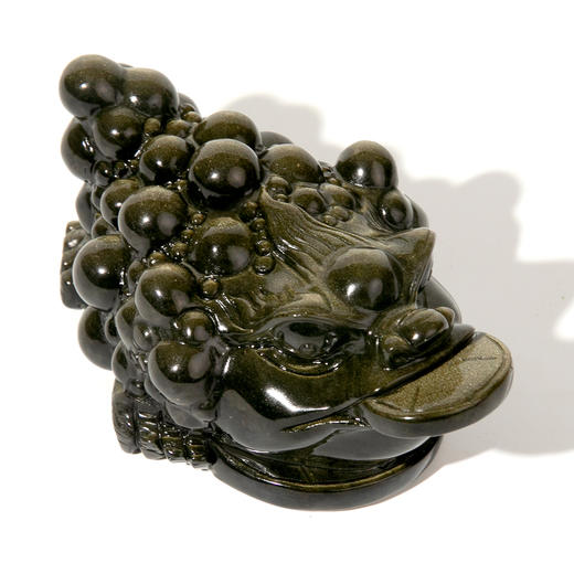 黑曜石金蟾吉祥摆件 商品图2