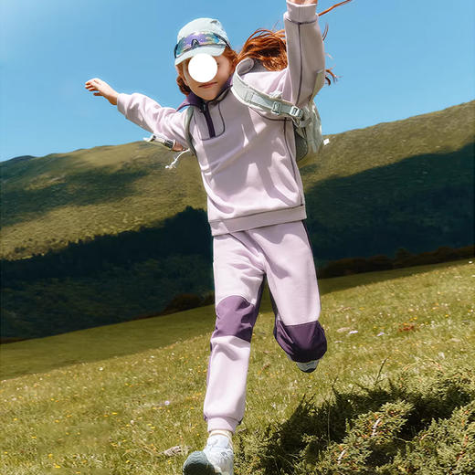 裁缝学苑TH21新款加绒翻领儿童卫衣纸样卫裤套装插肩半拉链打版裁剪图纸 商品图3