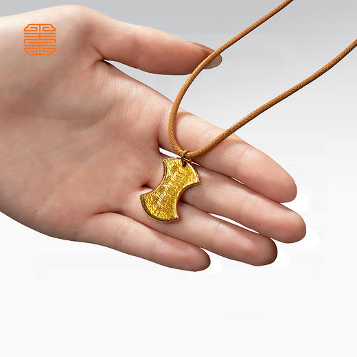 玺匠金铺《吉言金锭》足金9999 黄金吊坠项链生日礼物 商品图6