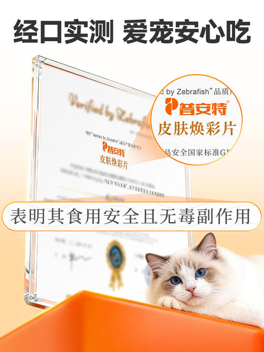 普安特内服养护片猫狗通用猫藓狗藓专用皮肤焕彩片宠物营养补充剂 商品图4