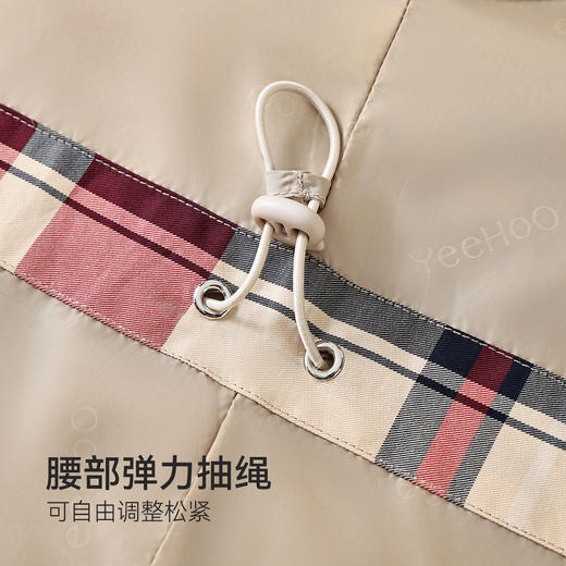 【英氏】【120-170】女童春秋收腰风衣外套 商品图7