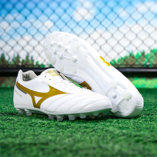 小李子Mizuno美津浓莫雷拉Morelia2次高端AG短钉袋鼠皮成人训练足球鞋男 商品图3