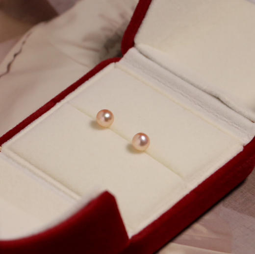 2026新珠子 像晨曦下的樱花般的色彩 唯美至极 春天啦 让一切美好伴随我们 6-7mm 极光完美无瑕正圆 商品图3