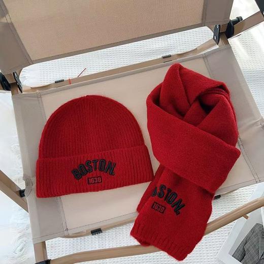 【新年款儿童帽子2件套】冬季秋冬季针织保暖套装男童宝宝女童韩版秋冬围巾毛线帽 商品图0