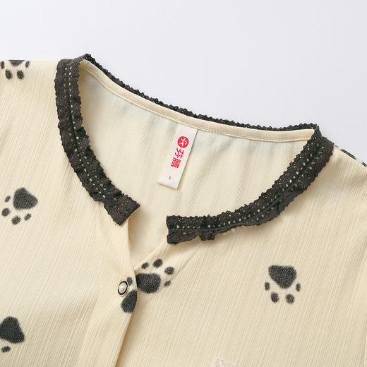 （合作款）芬腾【带胸垫】新款全棉女士春秋季长袖长裤家居服套装yc0209018 商品图2