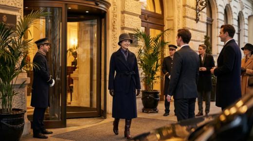 加内门襟珠边精致工艺双面手工腰带长款大衣 商品图5