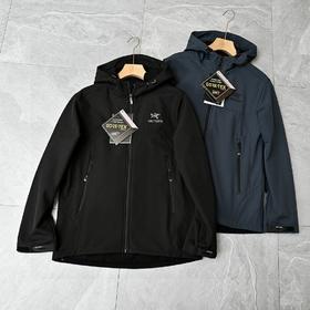 春季加绒外套! 软壳三防功能连帽冲锋衣拉链外套加厚