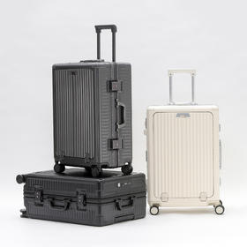 前开盖品质铝框行李箱时尚拉杆箱旅行箱密码登机箱
