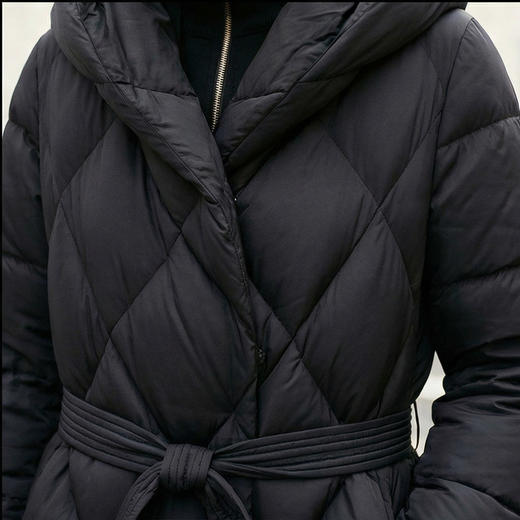 NANSONGSILK/NS鹅绒服时尚保暖冬季长款鹅绒服547084南宋 商品图5