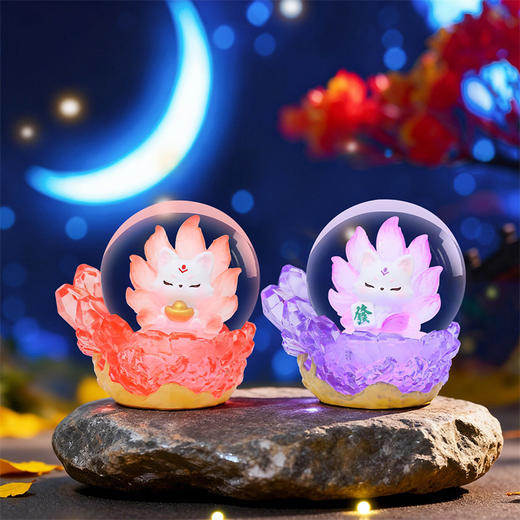 祥瑞九尾灵狐水晶球-纪念日百货门店同款169693181 商品图2