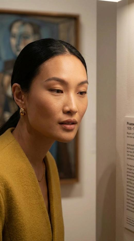 轻奢IC深V领双排扣中长双面手工大衣 商品图4