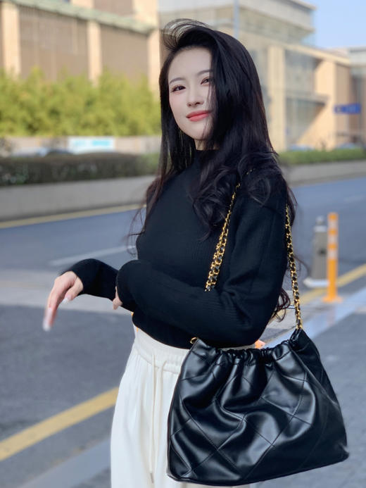 【百图lulu定制】【暖气针织衫】内复核貂绒  爱心皮牌  半高领 针织衫 商品图9