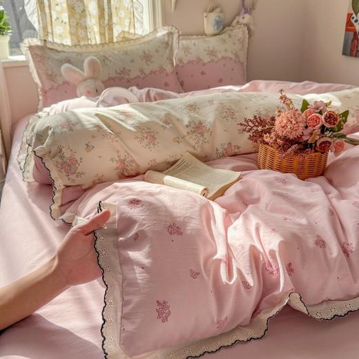 【YW】无忧购2026新款小清新云朵棉四件套A类仿棉云感纱花边小布袋（截单后3-5天开始发货) 商品图11