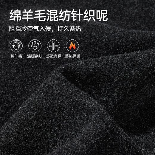 【亏本售！针织呢-绵软阔腿裤】逸阳冬季绵羊毛垂感亲肤遮肉慵懒感休闲裤8153 商品图2