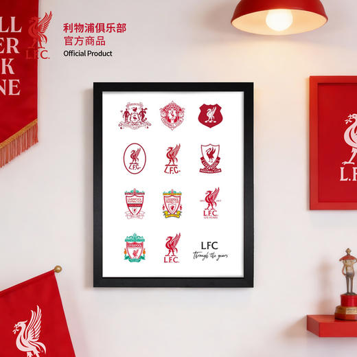 【官网同款】利物浦俱乐部 | 队徽海报球迷装饰品复古队徽球迷周边 商品图0