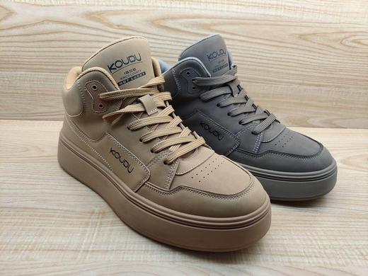 豪行2023秋冬新款13423006时尚潮男休闲皮鞋高帮单鞋男工装短靴子 商品图0