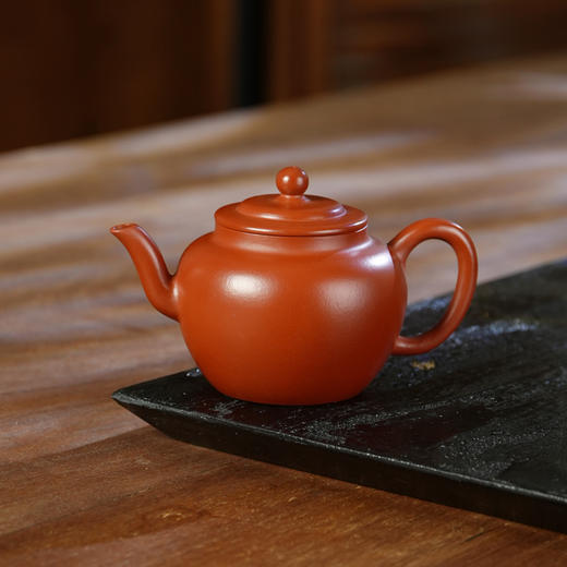 蔡志君/原矿大红袍朱泥宜兴紫砂茶壶紫砂壶功夫茶泡茶壶朱泥紫砂茶具 商品图5